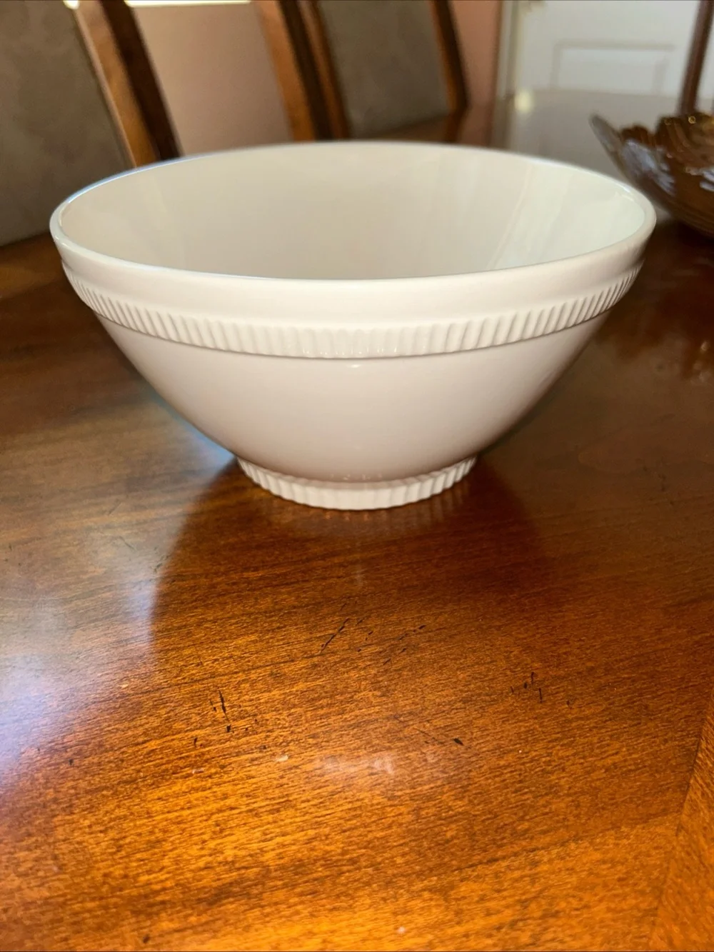 Vintage Crate & Barrel Nesting Mixing Serving Bowls, set of two, Ivory, EUC